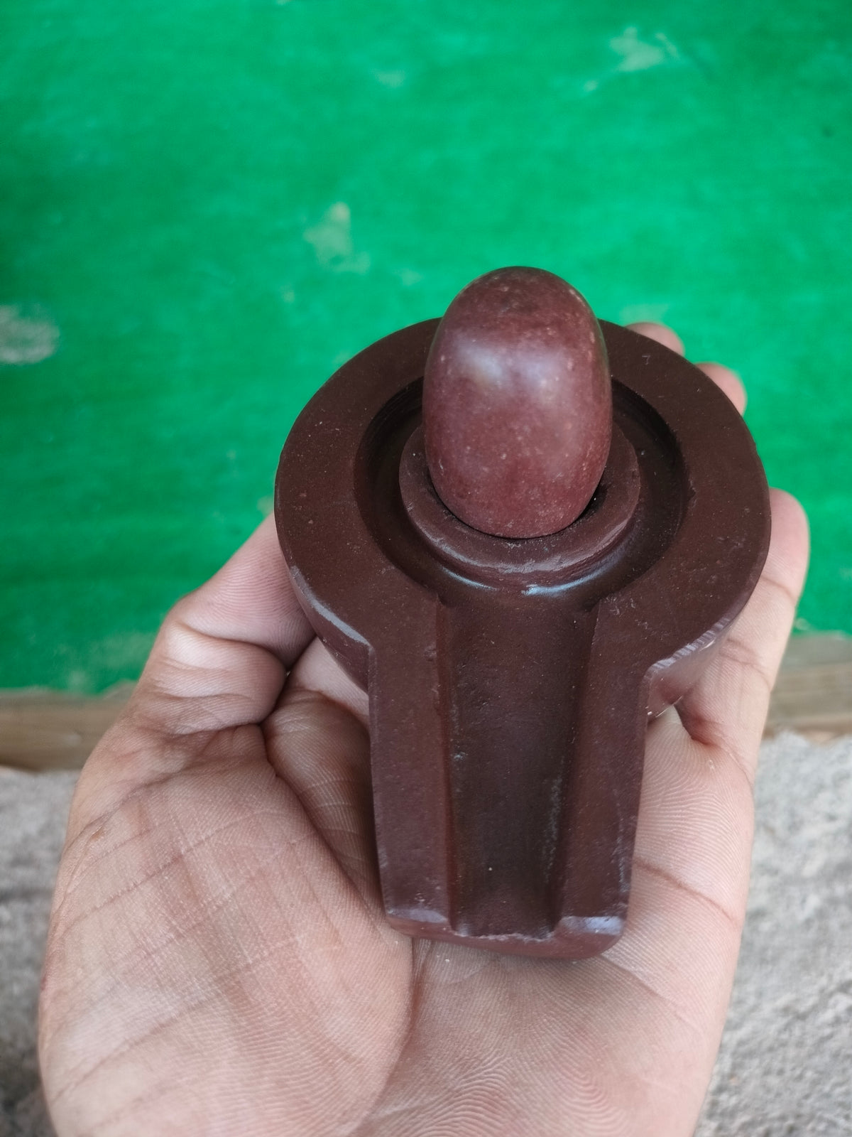Narmdeswar shivling thumb sije 2 inch design jaladhari home pooja trusted decoration