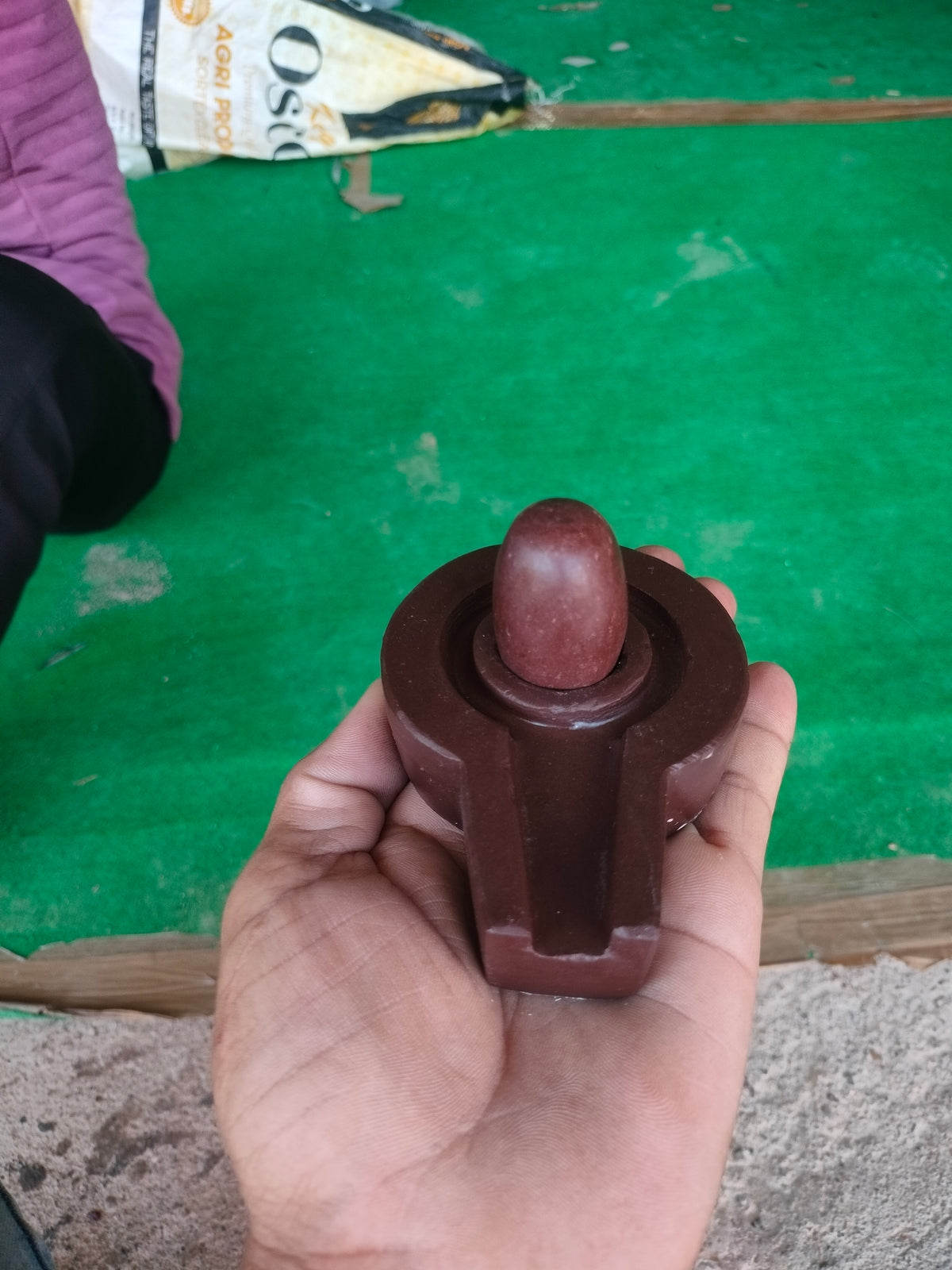 Narmdeswar shivling thumb sije 2 inch design jaladhari home pooja trusted decoration